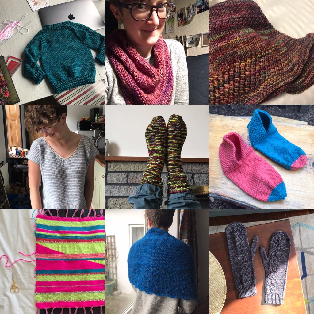 2018 knitting project round-up